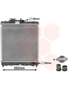 COMPATIBLE CON RADIADOR HONDA CIVIC IV,V 1.3 16V 1.4 i 1