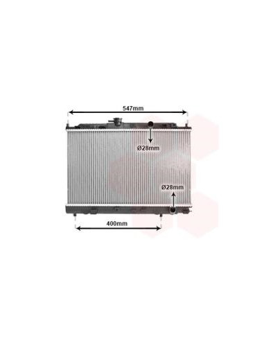 COMPATIBLE CON RADIADOR HONDA CIVICON 1.3 1.4...