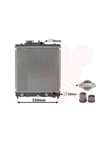 COMPATIBLE CON RADIADOR HONDA CIVIC IV 1.4 1.5...