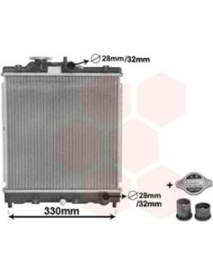 COMPATIBLE CON RADIADOR HONDA CIVIC IV,V CRX III 1.6,i,Vti
