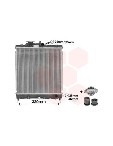 COMPATIBLE CON RADIADOR HONDA CIVIC IV,V CRX...