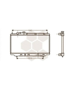 COMPATIBLE CON RADIADOR MAZDA 323 V 1.3 16V 1.5 16V 1.8,