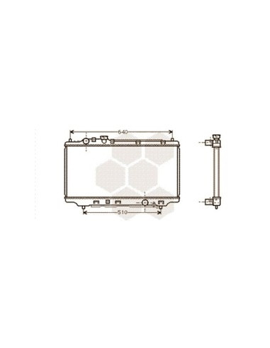 COMPATIBLE CON RADIADOR MAZDA 323 V 1.3 16V 1.5...