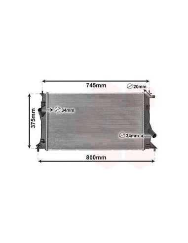 COMPATIBLE CON RADIADOR MAZDA 5 1.8 2.0CDTI...