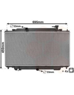 COMPATIBLE CON RADIADOR MAZDA 3 1.5 2.0 2013.10
