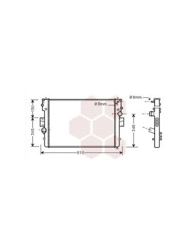 COMPATIBLE CON RADIADOR IVECO DAILY 2000