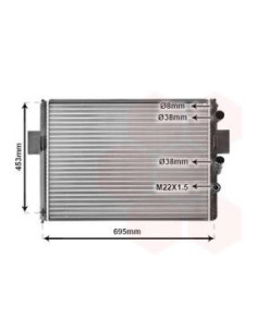 COMPATIBLE CON RADIADOR IVECO 30.8 35.10