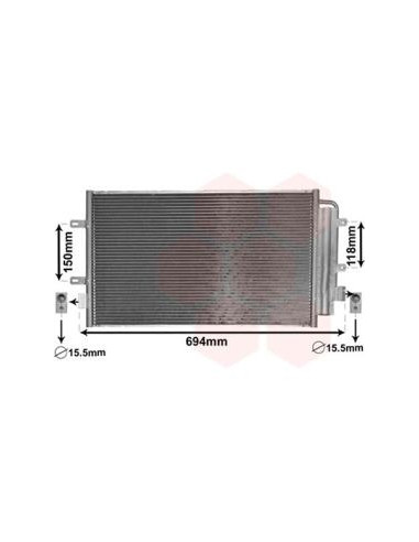 COMPATIBLE CON CONDENSADOR IVECO DAILY 2.3...