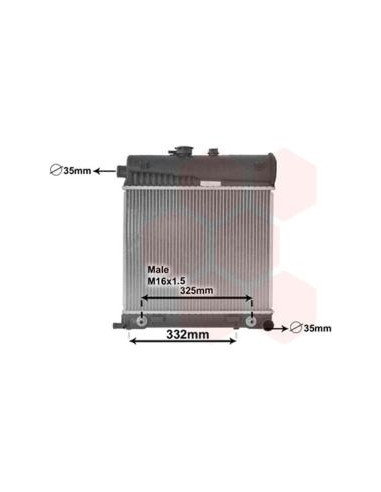 COMPATIBLE CON RADIADOR MERCEDES CLASE C W202...