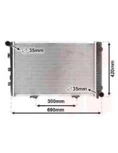 COMPATIBLE CON RADIADOR MERCEDES 190 W201