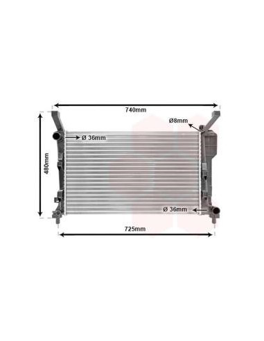 COMPATIBLE CON RADIADOR MERCEDES A170 W169 04