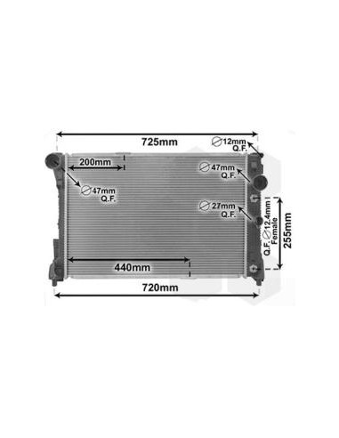 COMPATIBLE CON RADIADOR MERCEDES W204 2007
