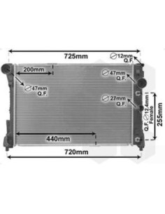 COMPATIBLE CON RADIADOR MERCEDES CLASSE C W204