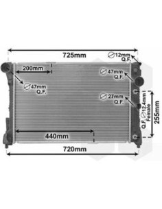 COMPATIBLE CON RADIADOR MERCEDES C W204 180 220CDI 11