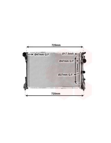 COMPATIBLE CON RADIADOR MERCEDES CLASSE C E