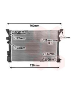 COMPATIBLE CON RADIADOR AGUA MERCEDES CLASS A W176 12