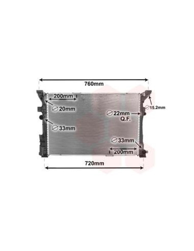 COMPATIBLE CON RADIADOR AGUA MERCEDES CLASS A...