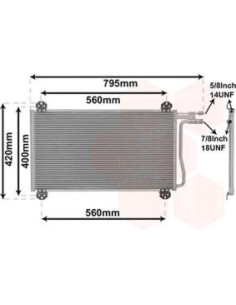 COMPATIBLE CON CONDENSADOR MERCEDES SPRINTER 2T 901, 902 ,3