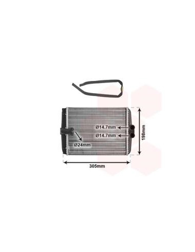 COMPATIBLE CON RADIADOR CALEFACCION MERCEDES...