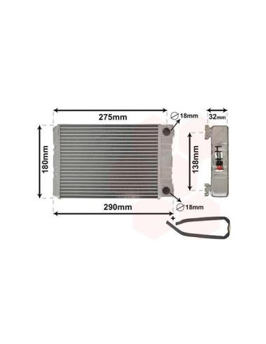 COMPATIBLE CON RADIADOR CALEFACCION MERCEDES...