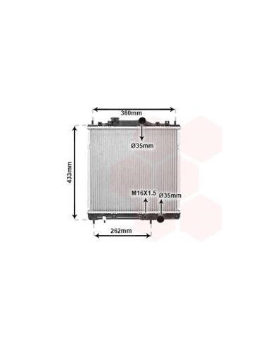 COMPATIBLE CON RADIADOR MITSUBISHI COLT IV 1.3...