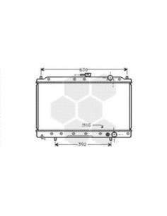 COMPATIBLE CON RADIADOR MITSUBISHI COLT III GALANT IV LA