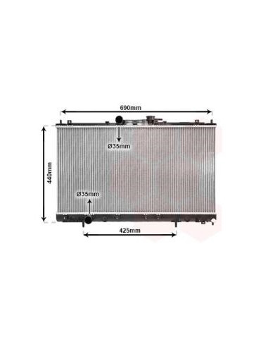 COMPATIBLE CON RADIADOR MITSUBISHI GALANT VI...