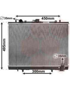 COMPATIBLE CON RADIADOR MITSUBISHI L200 2.5TD 9607 610MM...