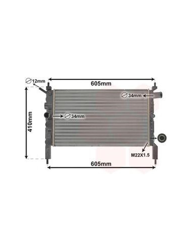 COMPATIBLE CON RADIADOR OPEL ASTRA F 1.4...