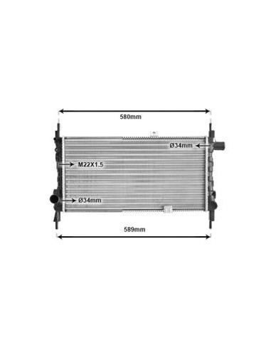 COMPATIBLE CON RADIADOR OPEL KADETT E 1.3 i,N,S...
