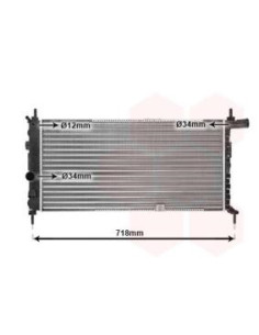 COMPATIBLE CON RADIADOR OPEL KADETT E 1.4 S 1.6 D 1.8,S,