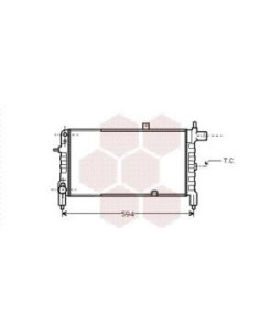 COMPATIBLE CON RADIADOR OPEL CORSA A 1.2,i,S 1.3,i ,S 1.