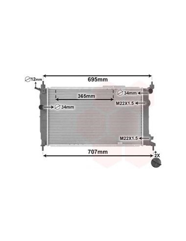 COMPATIBLE CON RADIADOR OPEL ASTRA F 1.4 i,Si...