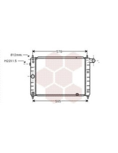 COMPATIBLE CON RADIADOR OPEL KADETT E 1.6 D 1.7 D 1.8,i,
