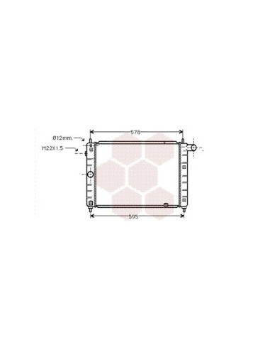 COMPATIBLE CON RADIADOR OPEL KADETT E 1.6 D 1.7...