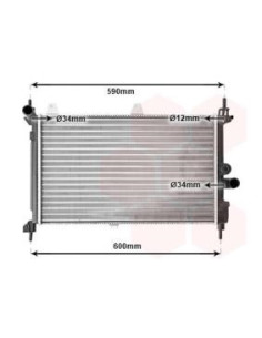 COMPATIBLE CON RADIADOR OPEL ASTRA F KADETT E 1.5 TD 1.7