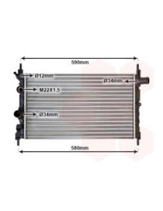 COMPATIBLE CON RADIADOR OPEL KADETT E 1.3 N,S 1.4 i,S 1.
