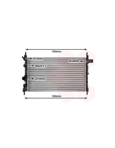 COMPATIBLE CON RADIADOR OPEL KADETT E 1.3 N,S...
