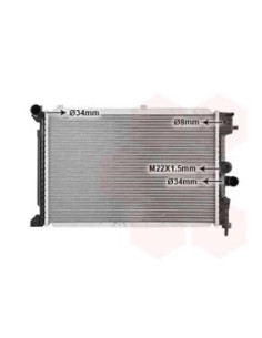 COMPATIBLE CON RADIADOR OPEELEVALUNASECTRA A 1.7 TD