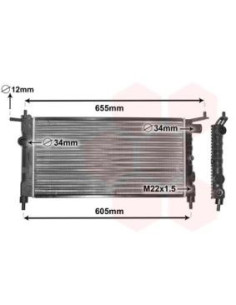 COMPATIBLE CON RADIADOR OPEL COMBO CORSA B TIGRA 1.2 1
