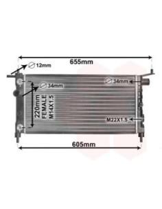 COMPATIBLE CON RADIADOR OPEL CORSA B 1.4 i,Si