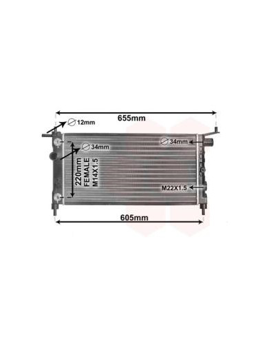 COMPATIBLE CON RADIADOR OPEL CORSA B 1.4 i,Si