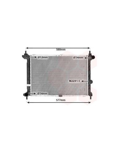 COMPATIBLE CON RADIADOR OPEL ASTRA F 1.7 TD