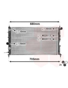 COMPATIBLE CON RADIADOR OPEL OMEGA B