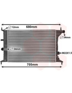 COMPATIBLE CON RADIADOR OPEELEVALUNASECTRA 95