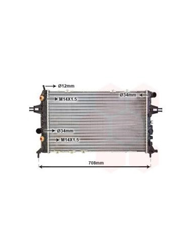 COMPATIBLE CON RADIADOR OPEL ASTRA G ZAFIRA...