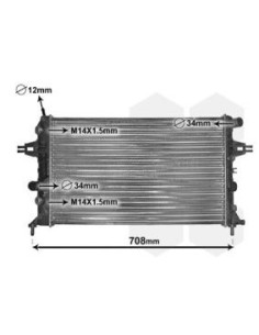 COMPATIBLE CON RADIADOR OPEL ASTRA G ZAFIRA 1.4 1.6 1.