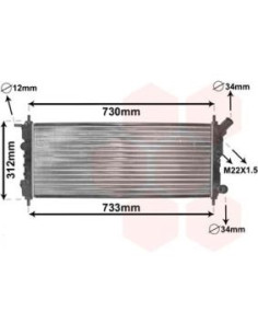 COMPATIBLE CON RADIADOR OPEL CORSA B 1.0 i 12V 1.2 i