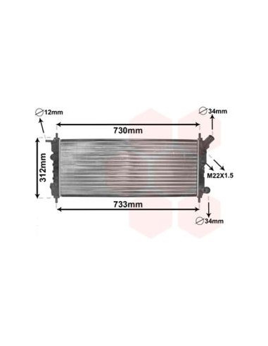 COMPATIBLE CON RADIADOR OPEL CORSA B 1.0 i 12V...
