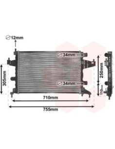 COMPATIBLE CON RADIADOR OPEL CORSA CON 1.0 12V 1.2 16V